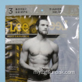 ခြေအိတ် pantie underwear အထည်ချုပ်အဝတ်အစားကြော် zipper ထုပ်ပိုးအိတ်များ
